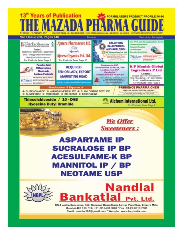 the mazada pharma guide 1st to 15th february 2017 3