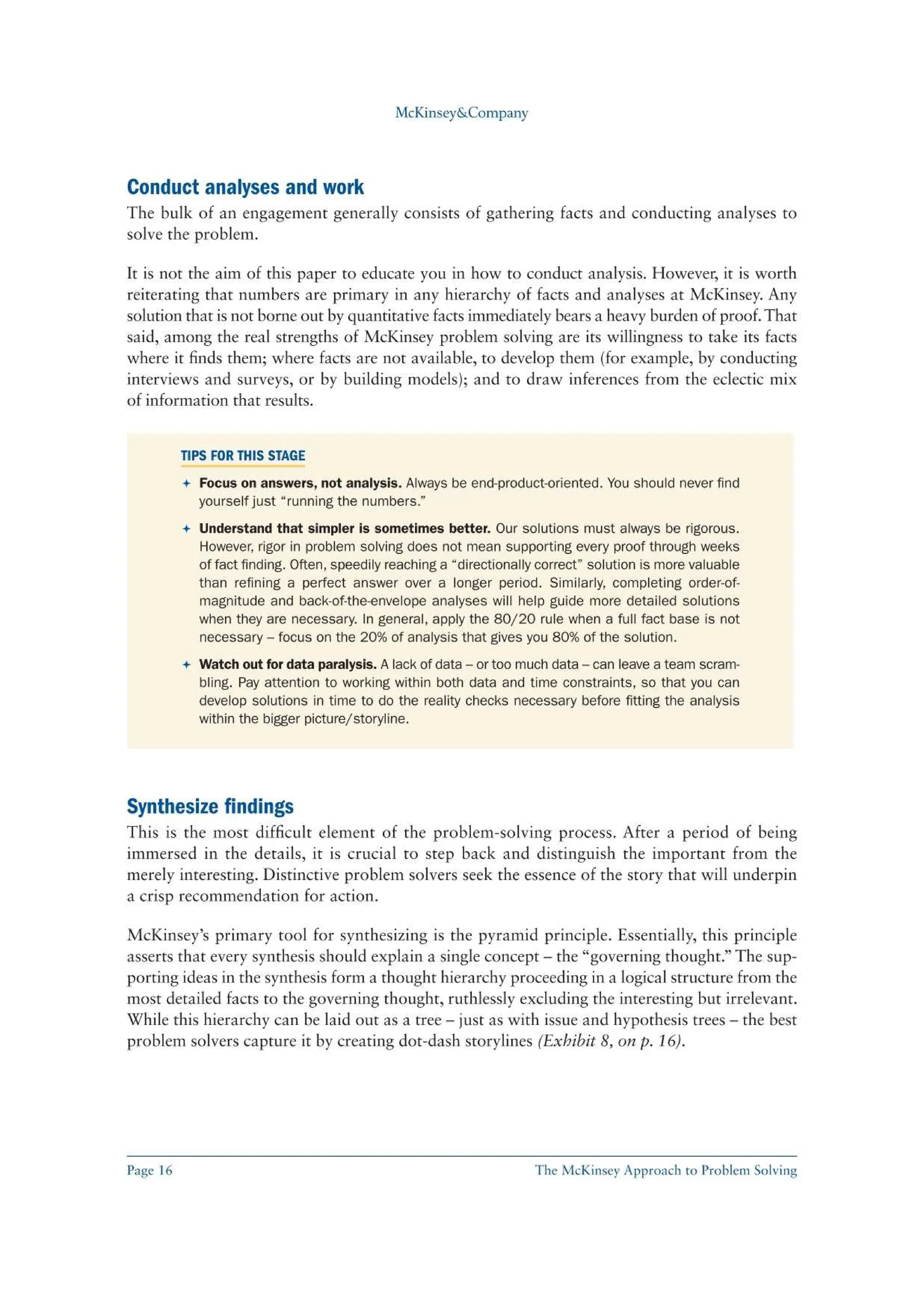 The McKinsey Approach to Problem Solving