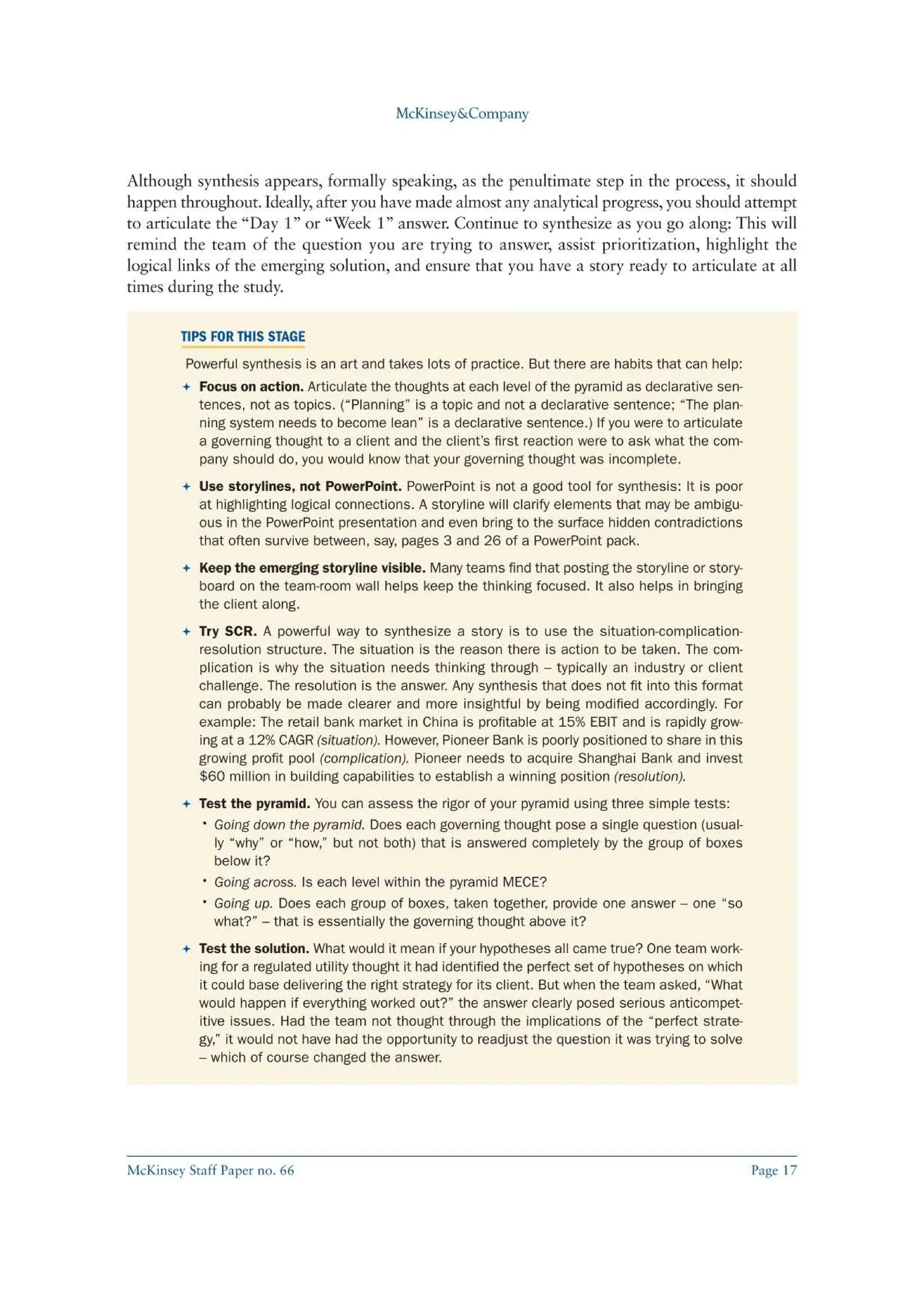 The McKinsey Approach to Problem Solving