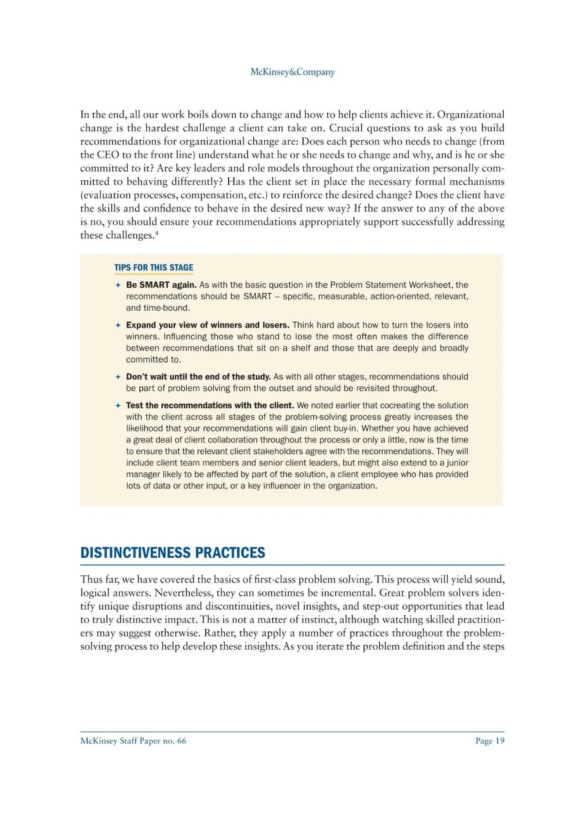 The McKinsey Approach to Problem Solving