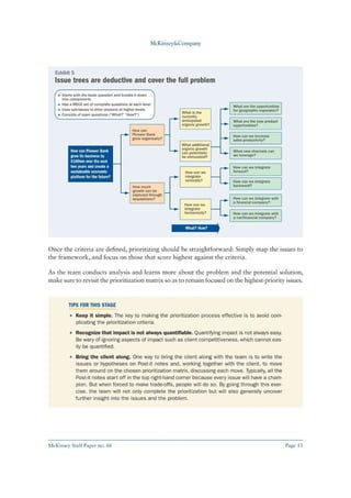 The McKinsey Approach to Problem Solving | PDF