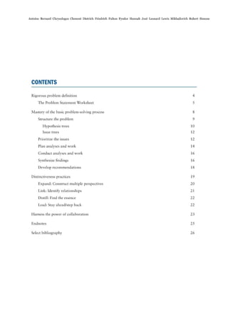 The McKinsey Approach to Problem Solving | PDF