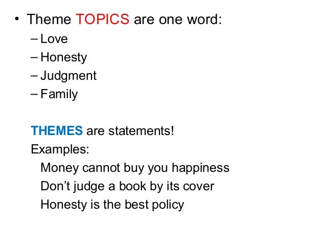 examples of themes in books