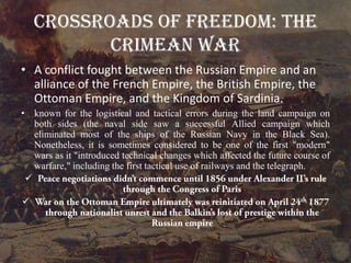 Ultimately Dessalines proved victorious and officially declared Haiti a free republic on the 1st of January 1804Crossroads of Freedom: Indian MutinyThe Indian Rebellion of 1857 began as a mutiny of Sepoys of the British East India Company’s army on 10 May 1857 in MeerutSoon erupted into other mutinies and civilian rebellions near the Upper Gangetic Plain (forests of Northern India), and central IndiaIndian rebellion occurred as an accumulation of eventsThe rebellion led to the dissolution of the East India Company in 1858, and forced the British to reorganize the army, the financial system, and the administration in India. 