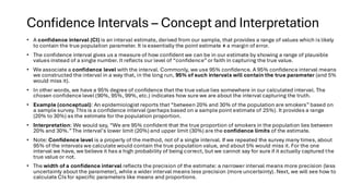 Understanding Point Estimates and Confidence Intervals in Public Health ...