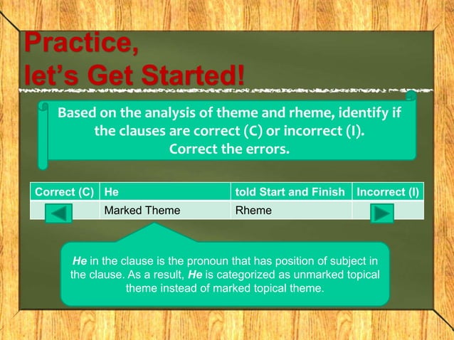 Theme and rheme 1 | PPTX