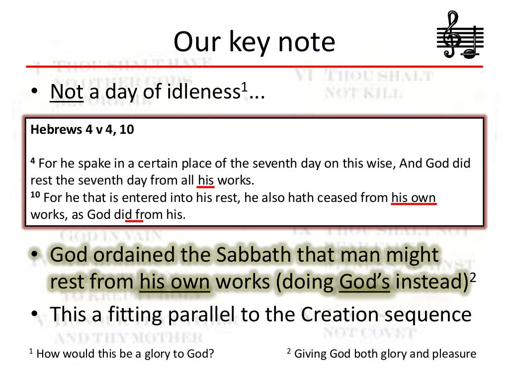 The Meaning Behind The Sabbath