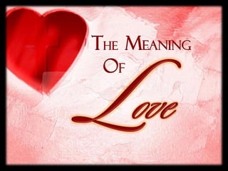The Meaning
 Of
 