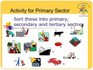 Activity for Primary Sector
 
