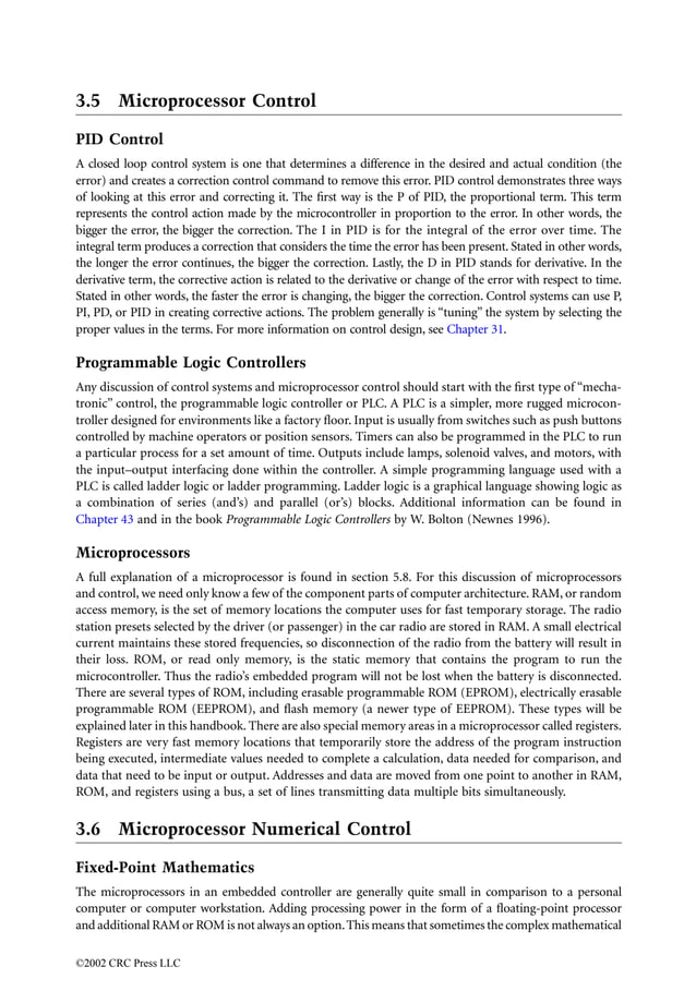 The Mechatronics Handbook provides step by step approach towards ...