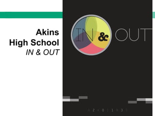 Akins
High School
IN & OUT
 