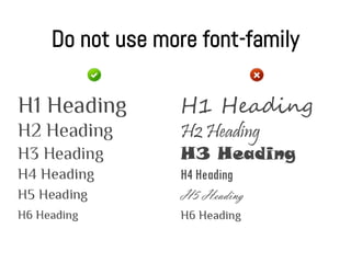 Do not use more font-family
 