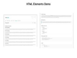 HTML Elements Demo
 
