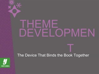 THEME The Device That Binds the Book Together DEVELOPMENT   