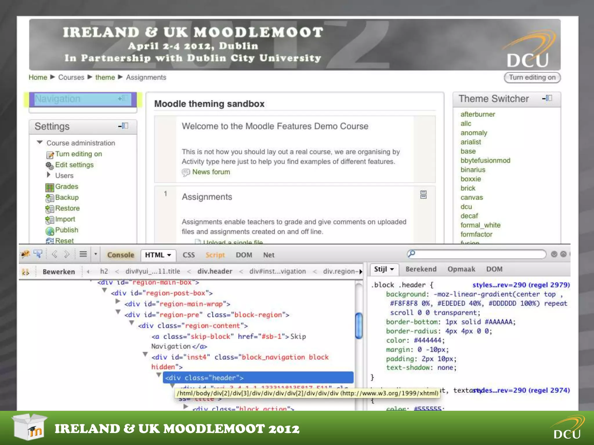IRELAND & UK MOODLEMOOT 2012
 