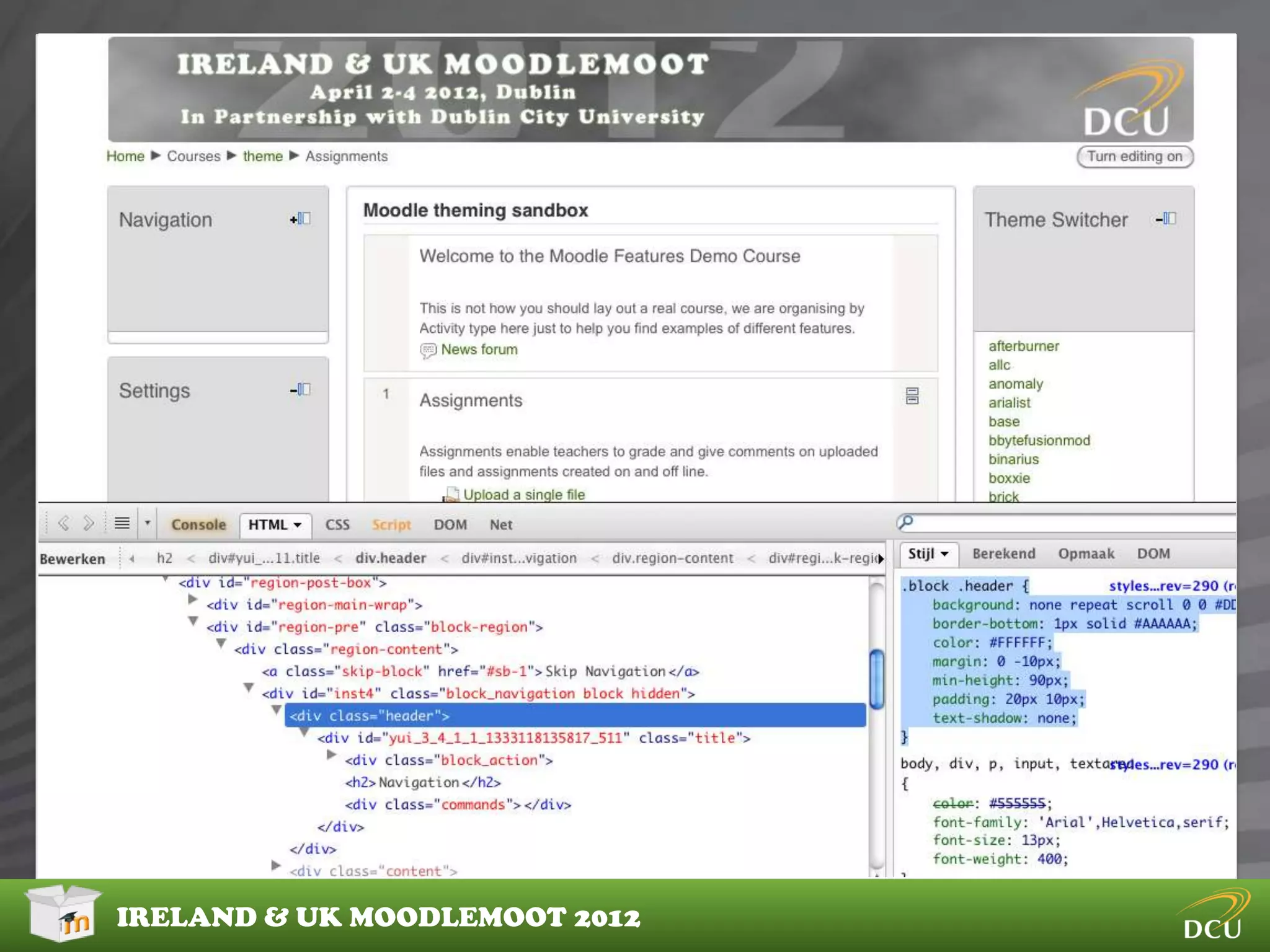 IRELAND & UK MOODLEMOOT 2012
 