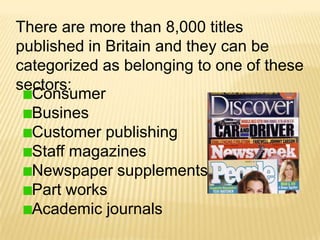 Radio in EnglandPeople in Britain listen to an average 15 hours and 50 minutes of radio each week.The BBC has five national radio networks:  music, news, current affairs, drama, education, sport, ….There are also 39 BBC local radio stations, andnational radio services in Scotland, Wales and Northern Ireland. 