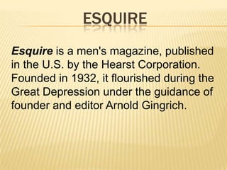 Theoldest magazinesLloyd's List is a weekly trade title for people in shipping and insurance. It was founded in 1734 and is one of the world's oldest magazines.
