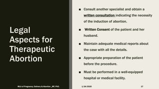 The medicolegal aspects of pregnancy, delivery and abortion | PPTX