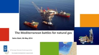 The Mediterranean battles for natural gas
Selim Stahl, 5th May 2014
This is a translation of Arte Geopolitical Show ”Le dessous des cartes”
 