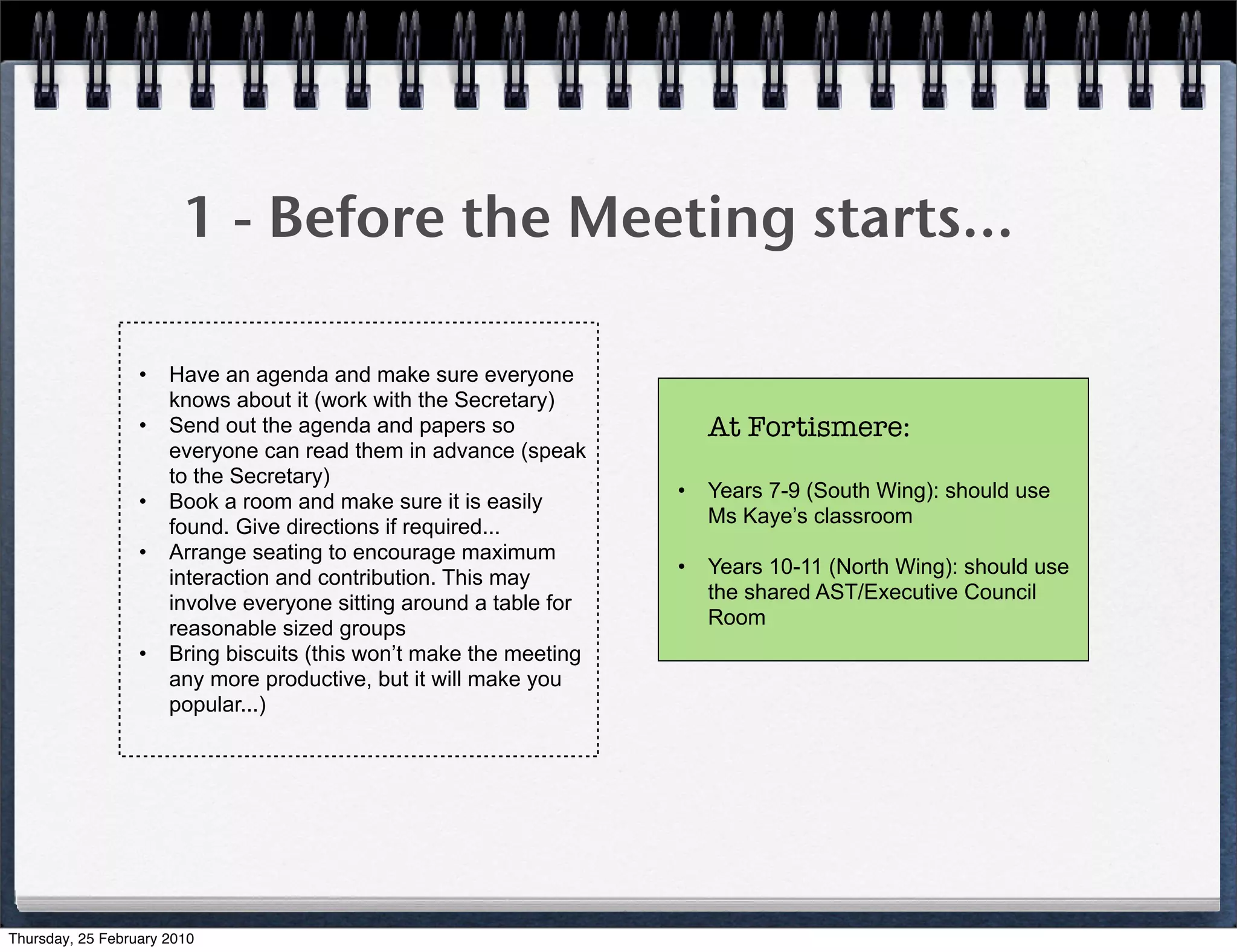 How to: The Meeting | PDF