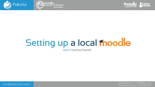 Facilitating Education
www.pukunui.com / info@pukunui.com
Phone: 1300 466 635 or +61 8 9328 4545
themes edition
Setting up a local .
Unit 1: Getting Started
 