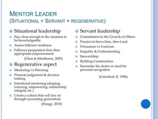 The mentor leader power point-ruscoe | PPTX