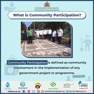  Find out what 'community participation in government schemes' means.