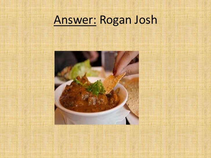 Theme quiz (Indian food)