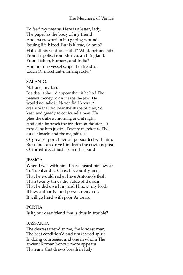 shylocks view of the prejudice against him in the merchant of venice by william shakespeare shylocks view of the prejudice against him in the merchant of venice by william shakespeare