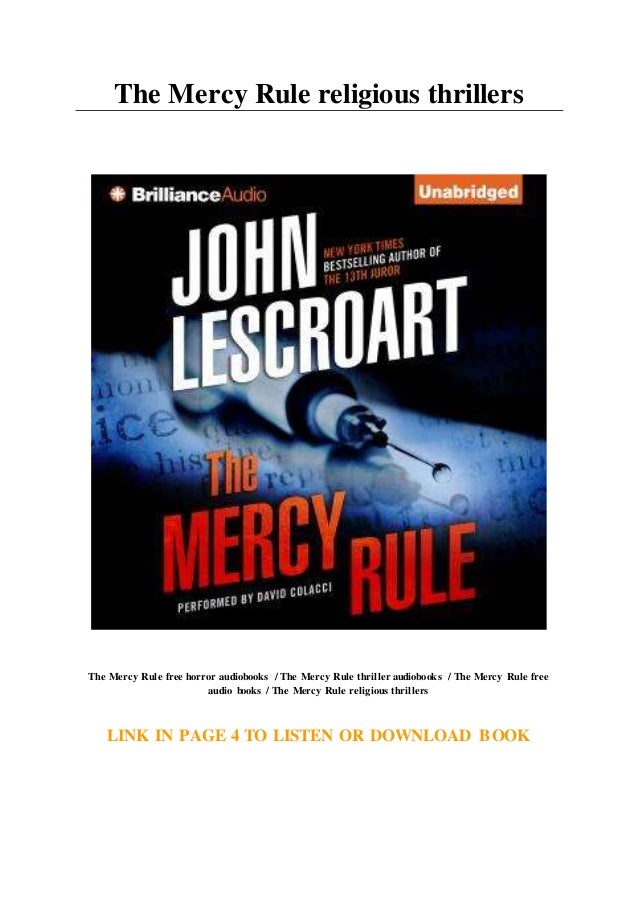 The Mercy Rule religious thrillers