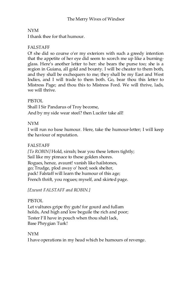 merry wives of windsor pdf