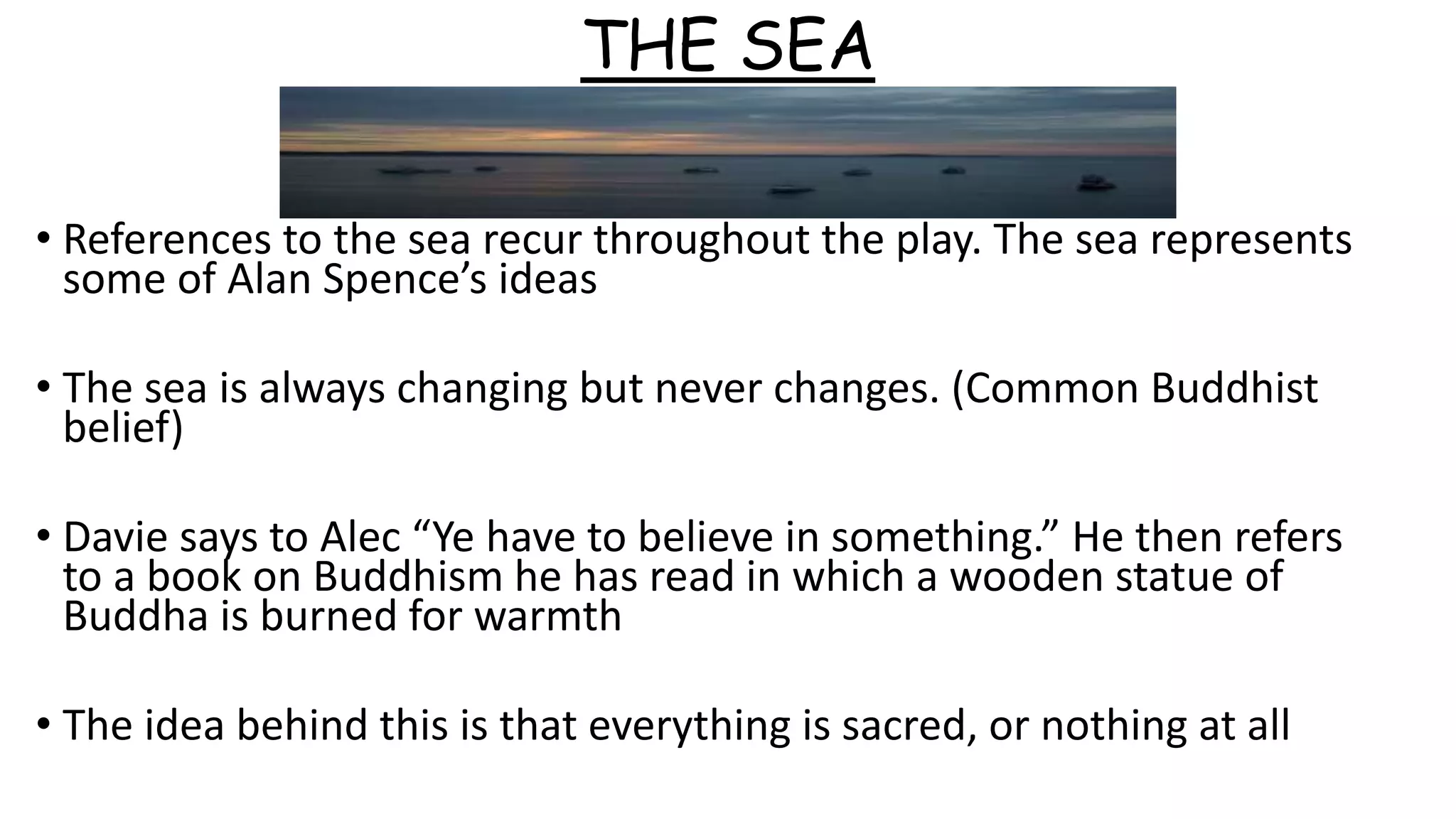 Themes and Motifs in Sailmaker by Alan Spence | PPTX