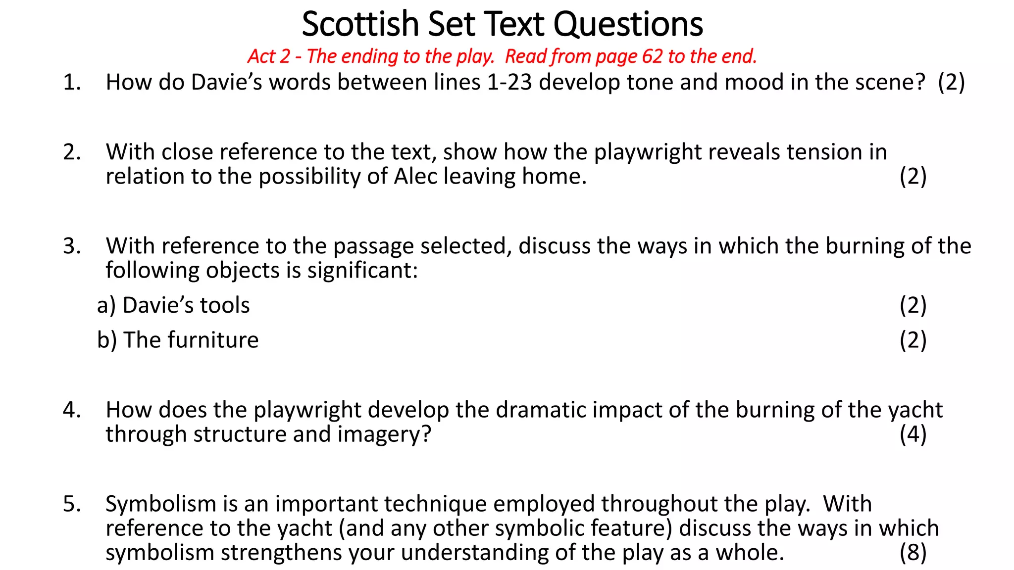 Themes and Motifs in Sailmaker by Alan Spence | PPTX
