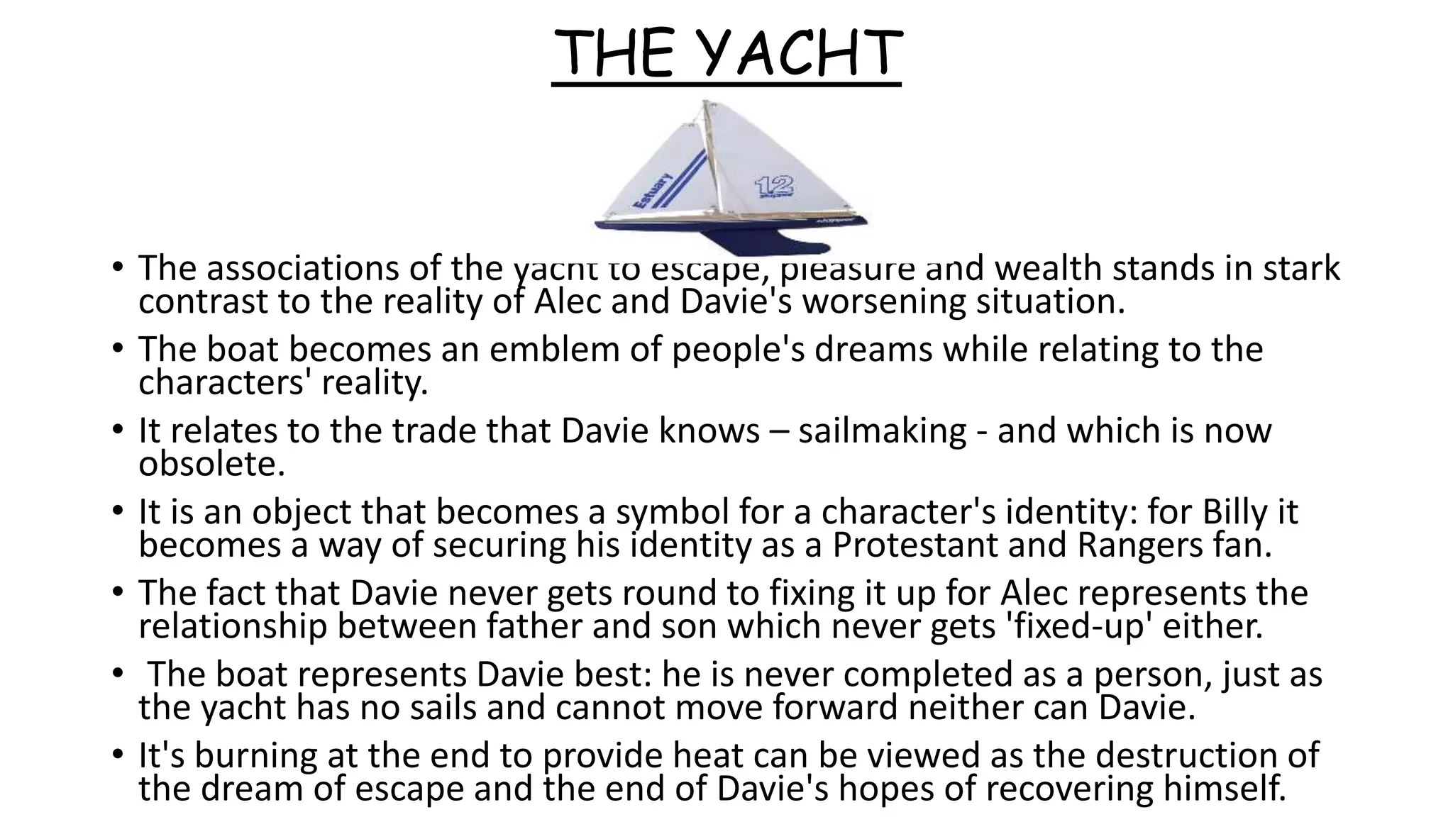 Themes and Motifs in Sailmaker by Alan Spence | PPTX