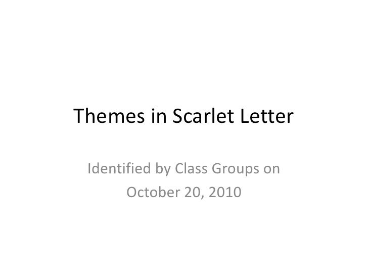 Themes In Scarlet Letter