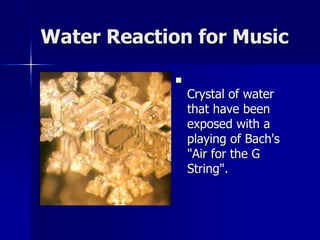 Message from water
