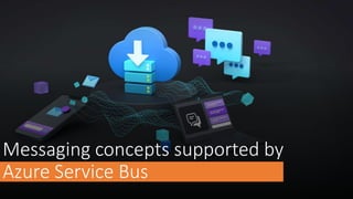 Messaging concepts supported by
Azure Service Bus
 