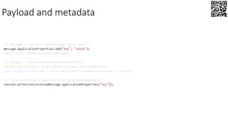 Payload and metadata
 