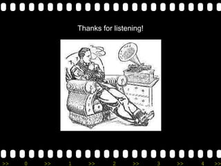 Thanks for listening!




>>   0   >>   1      >>      2     >>     3   >>   4   >>
 