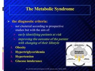 The metabolic syndrome | PDF