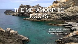 •Cristian Galván Izquierdo
•Íker Gil Fabregat
•Llàtzer Miguel Valdès
THE METAMORPHIC
ROCKS
 
