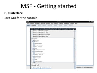 Metasploit Framework Gui The Metasploit Framework Companion Guide | PDF