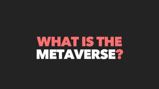 The Metaverse Economy - by Tommaso Di Bartolo
