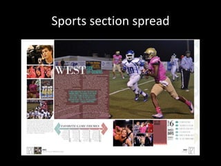 Sports section spread
 