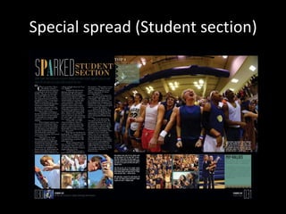 Special spread (Student section)
 