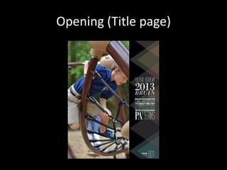 Opening (Title page)
 