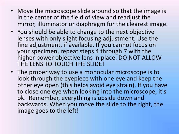 The microscope