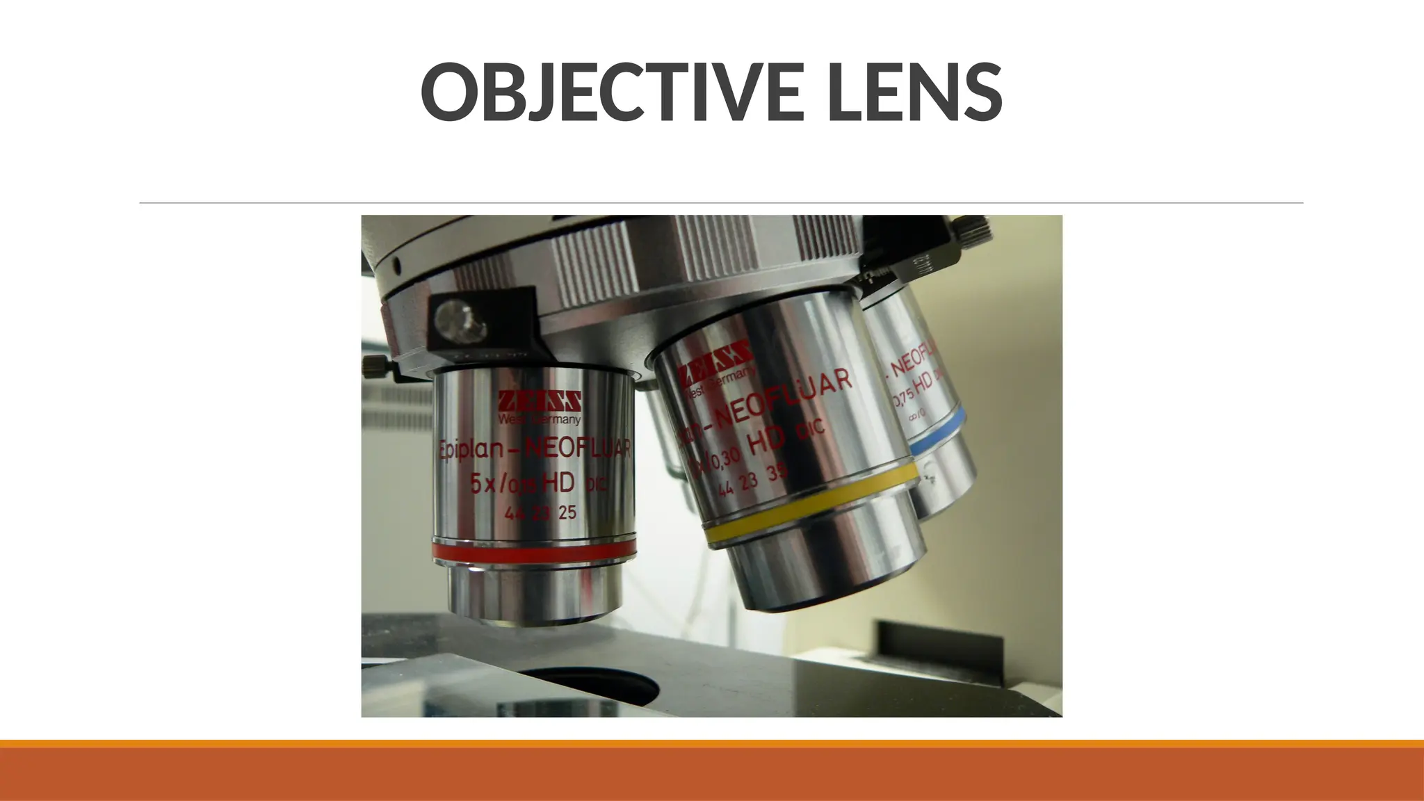 OBJECTIVE LENS
 