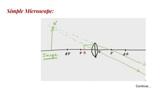 Simple Microscope:
Continue…
 